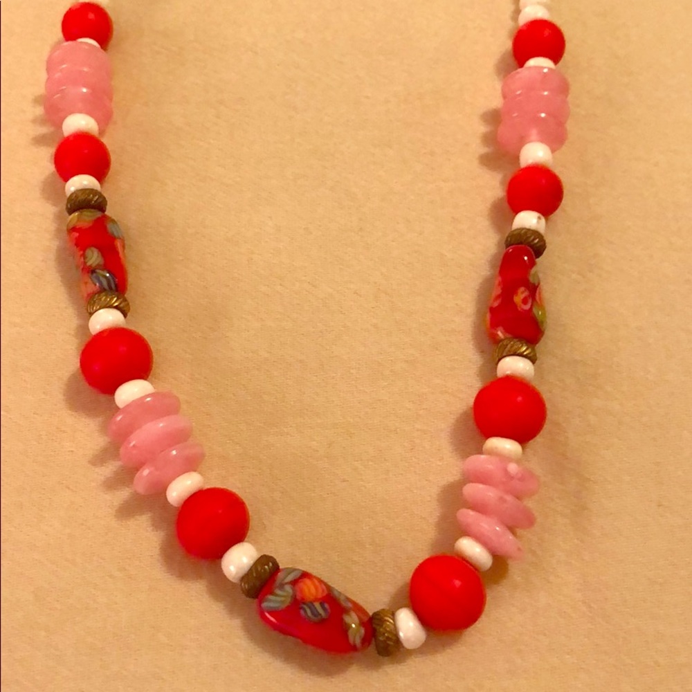 Asian inspired beaded necklace